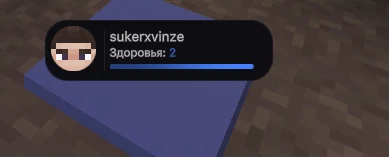 Target HUD with player head and health bar